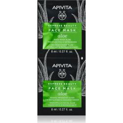 Apivita Express Beauty Moisturizing Face mask Aloe odświeżająca maska nawilżająca do twarzy 2x8 ml