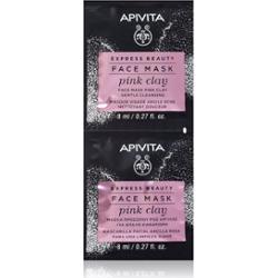 Apivita Express Beauty Cleansing Face Mask Pink Clay maseczka oczyszczająca do twarzy 2x8 ml