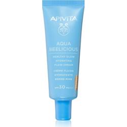 Apivita Aqua Beelicious Tinted Fluid SPF30 lekki fluid tonujący z efektem rozświetlającym SPF 30 40 ml
