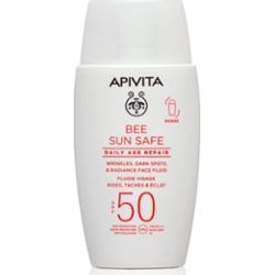 Apivita Bee Sun Safe Daily Age Repair Fluid SPF50 ochronny fluid przeciwzmarszczkowy SPF 50 50 ml