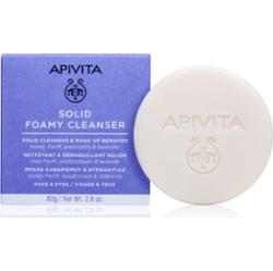 Apivita Cleansing Solid Foamy Cleanser mydło oczyszczające w kostce o działaniu nawilżającym 80 g