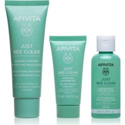 Apivita Just Bee Clear Routine Mini Set zestaw przeciw trądzikowi