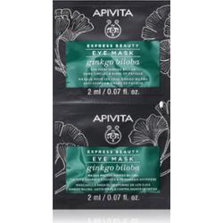 Apivita Express Beauty Eye Mask Gingko Biloba maseczka do okolic oczu przeciw cieniom 2x2 ml