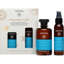 Apivita Hyaluronic Hydra Hair Moisturizing Delights zestaw upominkowy nawilżające i nadające blask
