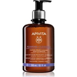 Apivita Cleansing Foaming Cleanser delikatna pianka oczyszczająca 300 ml