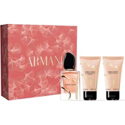 Armani Yes Intense Zestaw upominkowy dla kobiet Woda perfumowana do ponownego napełnienia 50 ml + Żel pod prysznic o zapachu 50 ml + Mleczko do ciała