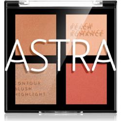 Astra Make-up Romance Palette paletka do konturowania twarzy do twarzy odcień 01 Peach Romance 8 g