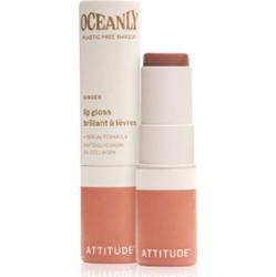 Attitude Oceanly Plastic Free Makeup błyszczyk do ust o działaniu nawilżającym odcień Ginger 3.4 g