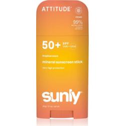 Attitude Sunly Tropical Coco mineralny krem ochronny do twarzy i ciała w sztyfcie SPF 50+ 60 g