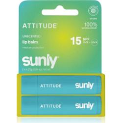 Attitude Sunly Lip Balm balsam do ust nieperfumowany 2x4.25 g
