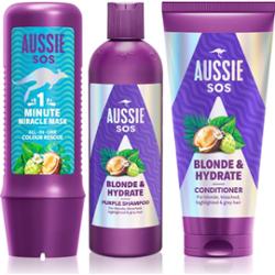 Aussie SOS Blonde & Hydrate zestaw do włosów blond