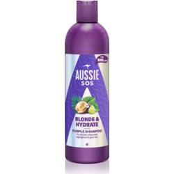 Aussie SOS Blonde & Hydrate fioletowy szampon tonujący do włosów blond 500 ml