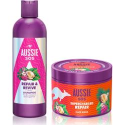 Aussie SOS Repair, Revive & Repeat zestaw upominkowy szampon do zmęczonych włosów i skóry głowy
