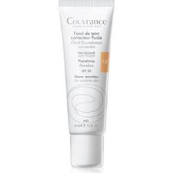 Avène Couvrance Fluid Foundation Corrector podkład kryjący w płynie SPF 20 odcień 1.0 Porcelain 30 ml