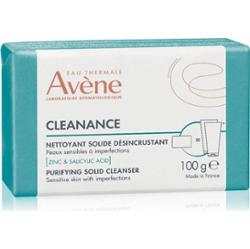 Avène Cleanance Purifying Solid Cleanser dermatologiczne mydło w kostce do skóry tłustej ze skłonnością do trądziku 100 g