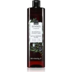 Avon Senses Essence Rosemary & Carrot Seed kremowy żel pod prysznic i do kąpieli 500 ml