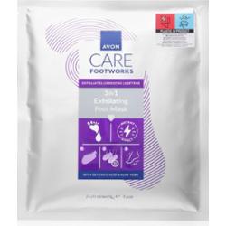 Avon Care Footworks regeneracyjna maska do stóp i paznokci 3 w 1 2x20 ml