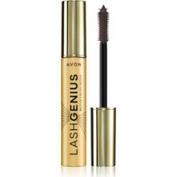 Avon Lash Genius Multitask & Multiply tusz pogrubiający, podkręcający i rozdzielający rzęsy 5 in 1 odcień Brown Black 10 ml