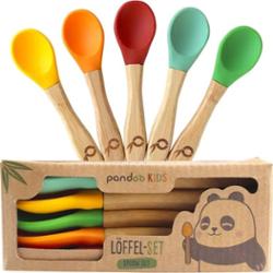 Pandoo Bamboo Spoon Set łyżeczka dla dzieci 5 szt.