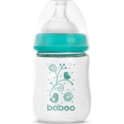 Baboo Anti-colic Glass Feeding Bottle Wide Neck butelka do karmienia 0m+ 150 ml