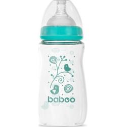 Baboo Anti-colic Glass Feeding Bottle Wide Neck butelka do karmienia 3m+ 250 ml