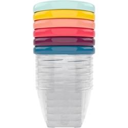 Babymoov Bowls Multicolor miska z wieczkiem Color 6x180 ml