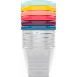 Babymoov Bowls Multicolor miska z wieczkiem 6x250 ml