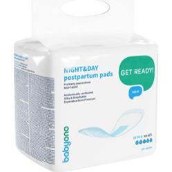 BabyOno Get Ready Mom wkładki poporodowe Night&Day 10 szt.