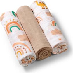 BabyOno Take Care Muslin Diapers pieluchy wielorazowe Beige 3 szt.