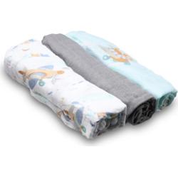 BabyOno Natural Bamboo Diapers Blue-Grey pieluchy wielorazowe 70x70 cm 3 szt.