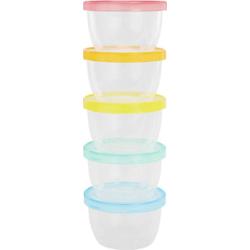 Badabulle Maxi Fun Colors miska z wieczkiem 5x250 ml