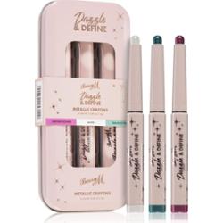 Barry M Dazzle & Define Metallic Crayon metaliczna kredka do oczu wygodne opakowanie 3 x 1,4 g 3x1,4 g