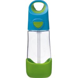 B.Box Bottle with Straw butelka ze słomką Blue Green 450 ml