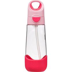 b.box Bottle with Straw butelka ze słomką Flamingo Fizz 600 ml