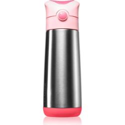 B.Box Insulated Drink Bottle termos ze słomką Flamingo Fizz 500 ml