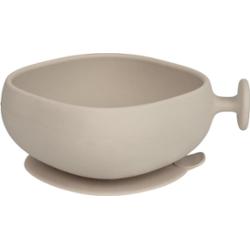 B.Box Silicone Bowl miska silikonowa z wieczkiem Beige 300 ml