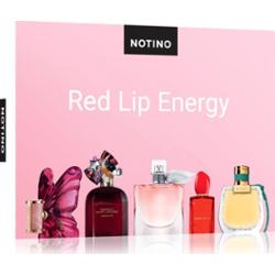 Beauty Discovery Box Notino Red Lip Energy CAROLINA HERRERA La Bomba, Marc Jacobs Perfect Absolute, Chloé Nomade Jardin d’Égypte, Lancôme La vie est b
