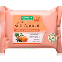 Beauty Formulas Apricot nawilżane chusteczki oczyszczające 25 szt.