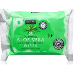 Beauty Formulas Aloe Vera nawilżane chusteczki oczyszczające z kwasem hialuronowym 25 szt.