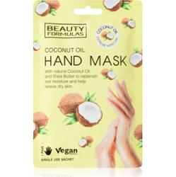 Beauty Formulas Coconut Oil maseczka głęboko nawilżająca do rąk 1 szt.