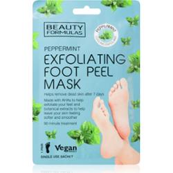 Beauty Formulas Peppermint maseczka złuszczająca do nóg 1 szt.