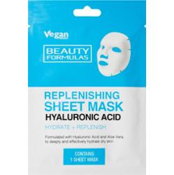 Beauty Formulas Hyaluronic Acid maska odżywcza w płacie 1 szt.