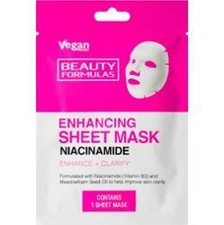 Beauty Formulas Niacinamide maska odżywcza w płacie 1 szt.