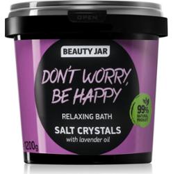 Beauty Jar Don't Worry, Be Happy relaksująca sól do kąpieli o zapachu lawendy 1.2 kg