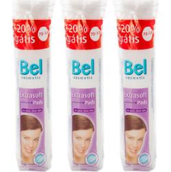 Bel Extra Soft waciki do demakijażu wygodne opakowanie 3x84 szt.