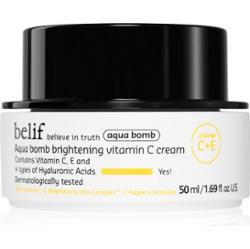 belif Aqua Bomb Brightening Vitamin C Cream krem rozjaśniający o działaniu nawilżającym 50 ml