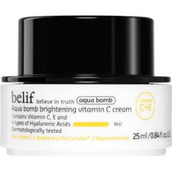belif Aqua Bomb Brightening Vitamin C Cream krem rozjaśniający o działaniu nawilżającym 25 ml