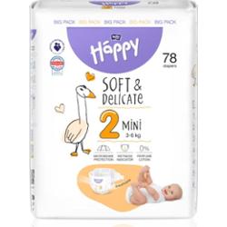 BELLA Baby Happy Soft&Delicate pieluchy jednorazowe Mini 3-6 kg 78 szt.
