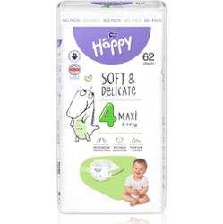 BELLA Baby Happy Soft&Delicate pieluchy jednorazowe Maxi 8-14 kg 62 szt.