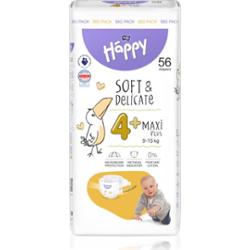 BELLA Baby Happy Soft&Delicate pieluchy jednorazowe Maxi Plus 9-15 kg 56 szt.